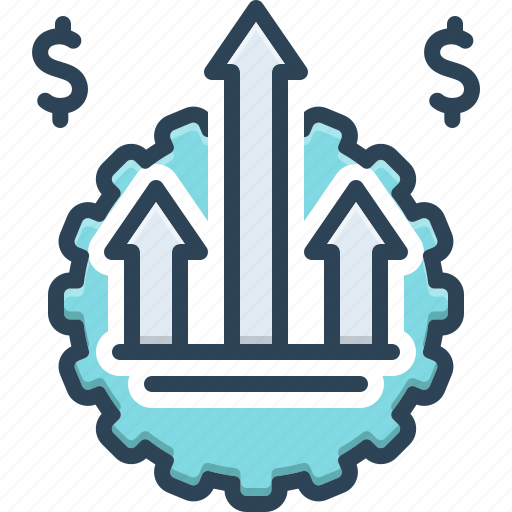 Optimal, arrow, optimization, productivity, cost, profit, budget icon - Download on Iconfinder