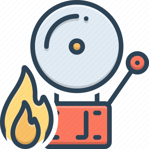 Alert, danger, firealarm, protection, signal icon - Download on Iconfinder