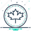 canadian, leaf, leaflet, canada, badge, maple, patriotic 