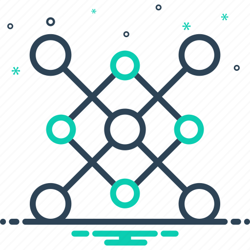 Nodes, branching, network, communication, connected, grid, molecular icon - Download on Iconfinder
