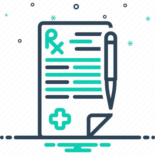 Prescription, instructions, rule, report, pharmacy receipt, medical paper, medical record icon - Download on Iconfinder