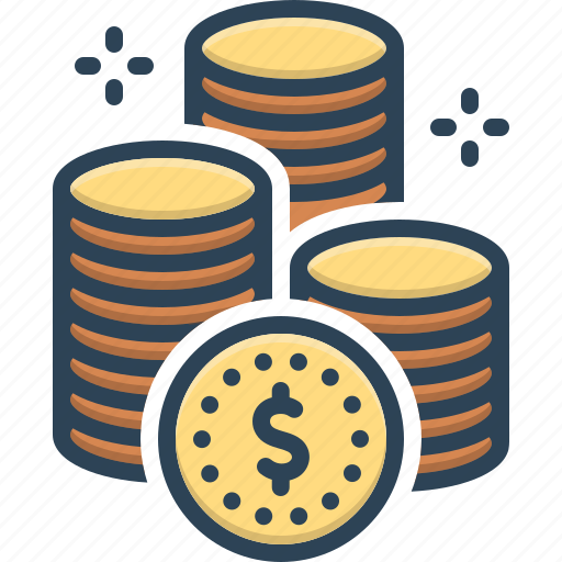 Coin, specie, stack, pile, money, monetary, foreign currency icon - Download on Iconfinder