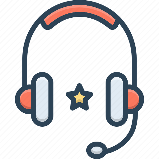 Headset, headphone, service, support, audio, listen, music icon - Download on Iconfinder