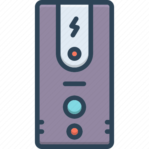 Ups, digital, device, operate, backup, electronic, uninterrupted power supply icon - Download on Iconfinder