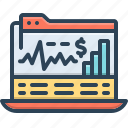stock, charts, graph, indicating, investment, marketing, online, strategy