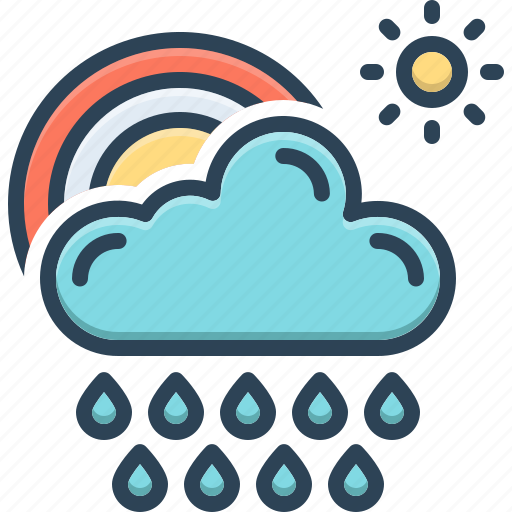 Precipitation, weather, climate, forecast, rainfall, raindrops, cloudburst icon - Download on Iconfinder