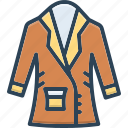 coat, cloth, garment, jacket, surtout, attire, overcoat, menswear
