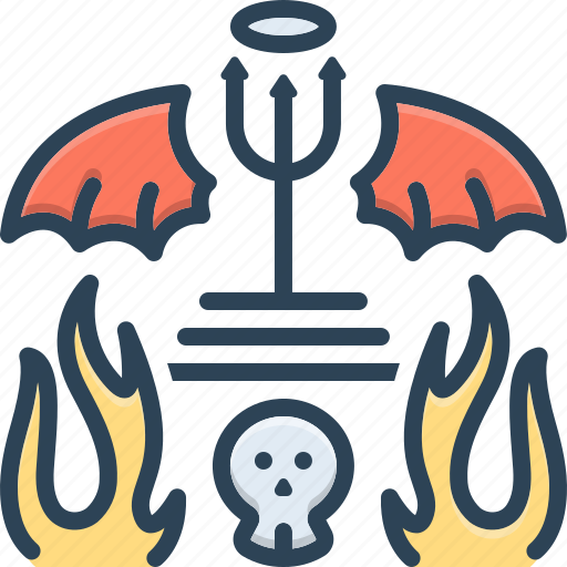 Hell, inferno, abaddon, gehenna, purgatory, nightmare, misery icon - Download on Iconfinder