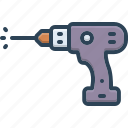 drill, cordless, machine, screwdriver, tool, electric, repair, instrument