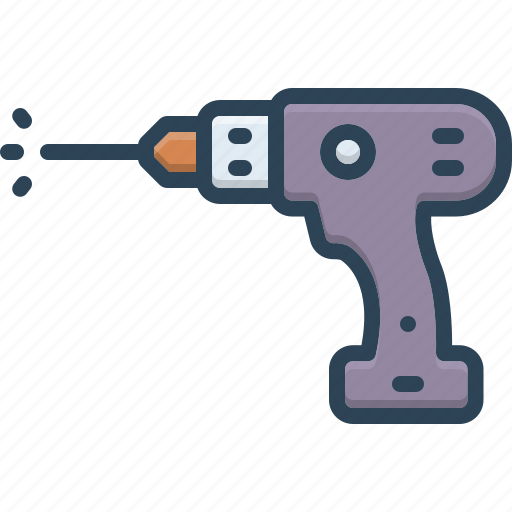 Drill, cordless, machine, screwdriver, tool, electric, repair icon - Download on Iconfinder