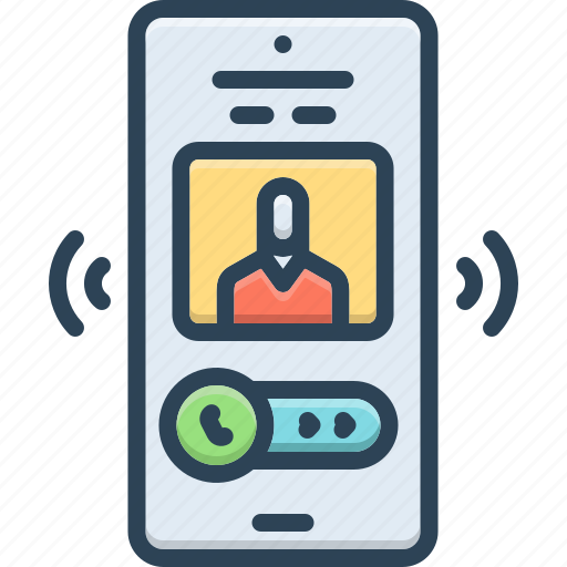 Called, phone, user, communication, ringing, incoming, video call icon - Download on Iconfinder