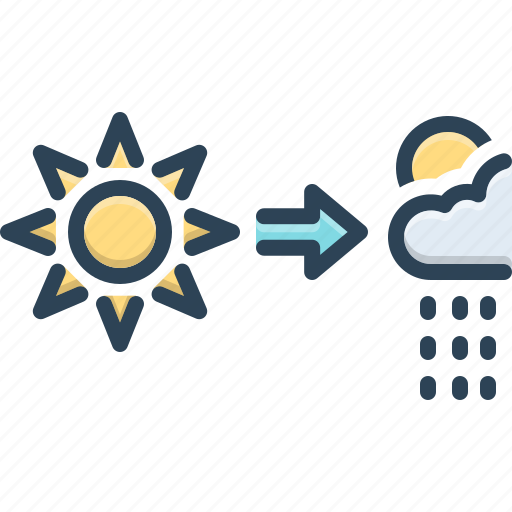 Change, weather, climate, meteorology, atmospheric, rainy, sunny icon - Download on Iconfinder