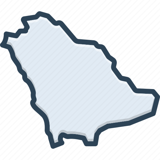 Arabia, country, map, border, region, territory, saudi arabia icon - Download on Iconfinder