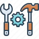 tool, equipment, instrument, fixings, wrench, hammer, hardware, repair
