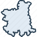 bradford, britain, england, ireland, country, region, map, province