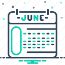 june, calendar, almanac, month, reminder, schedule, deadline, agenda
