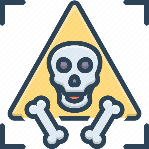 Bone, dangerous, hazardous, horrible, menacing, parlous, perilous icon - Download on Iconfinder