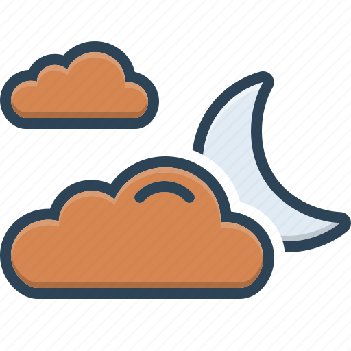 Climate, cloud, galaxy, mainly, moon, sky, weather icon - Download on Iconfinder