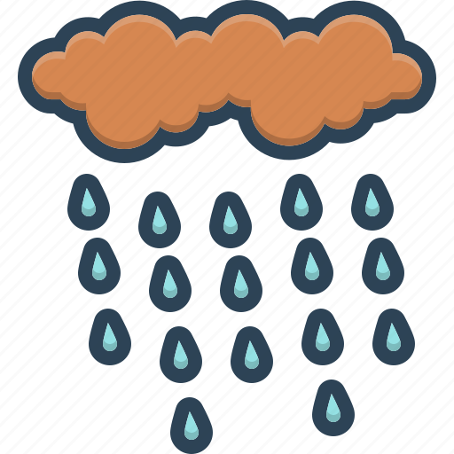 Drizzle, precipitation, rain, raindrops, rainfall, weather, wet icon - Download on Iconfinder