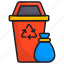 dustbin, rubbish, garbage, trash 