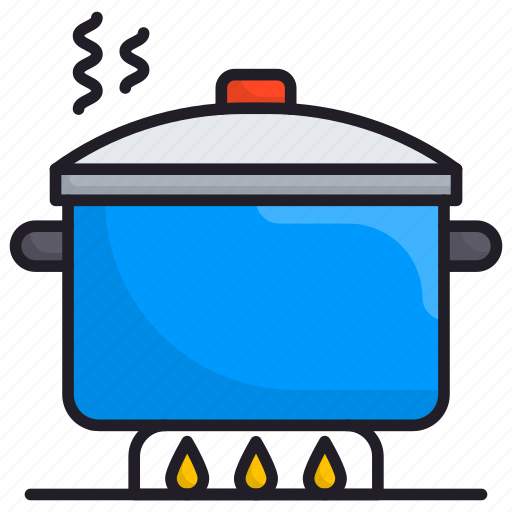 Kitchenware, pot, steam, cooking icon - Download on Iconfinder