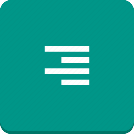 Align, document, edit, material design, right, text icon - Download on Iconfinder