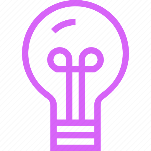 Electricity, idea, light, lightbulb, new, purple, shine icon - Download on Iconfinder
