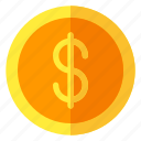 coin, currency, dollar, finance, money