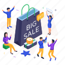 big sale, big discount, shopping sale, shopping discount, shopping bag