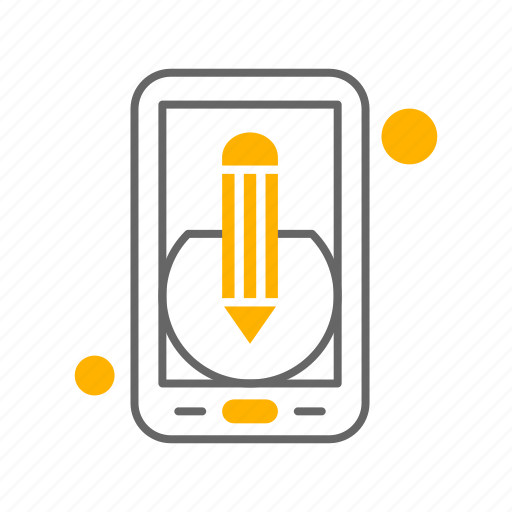 Application, mobile, pencil icon - Download on Iconfinder