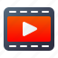 video, player, movie, multimedia, play, stream, film, cinema, play button 