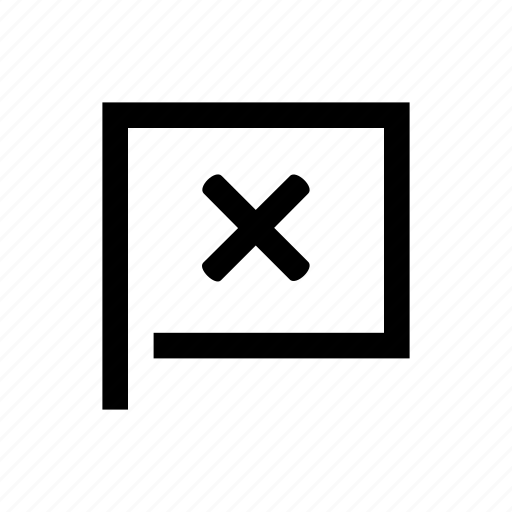 Cross, delete, flag, remove icon - Download on Iconfinder