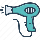 appliance, blowing, electronic, hair dryer, haircare, hairdresser, hot