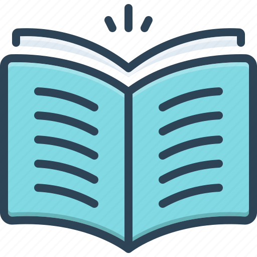 Encyclopedia, knowledge, library, magazine, open book, publication, textbook icon - Download on Iconfinder