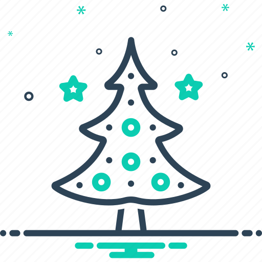 Celebration, christmas tree, december, evergreen, holiday, merry, winter icon - Download on Iconfinder