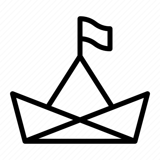 Paper, boat, mission, statement, business, achievement, flag icon - Download on Iconfinder