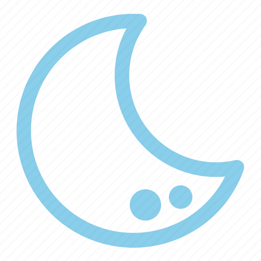 Moon, night, space icon - Download on Iconfinder