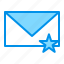 bookmark, email, star 