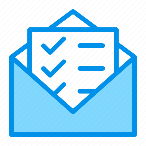 Checklist, letter, mail icon - Download on Iconfinder