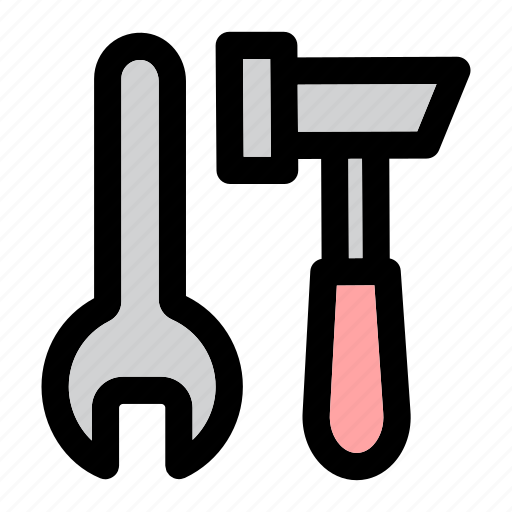 Hammer, setting, tools, wrench icon - Download on Iconfinder
