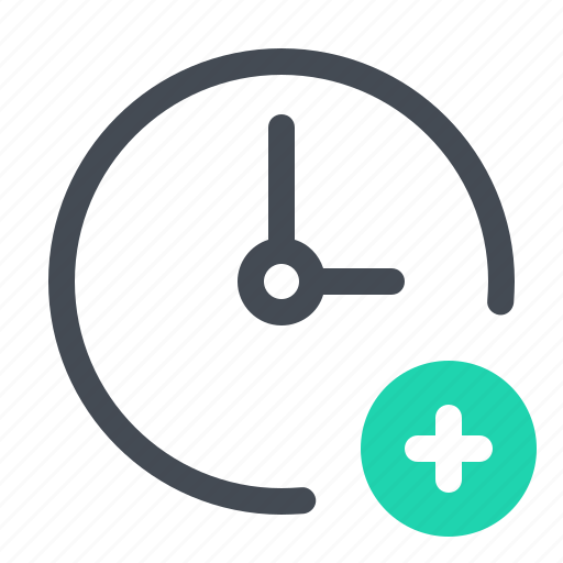 Add, clock, communication, connection, optimization, time, watch icon - Download on Iconfinder