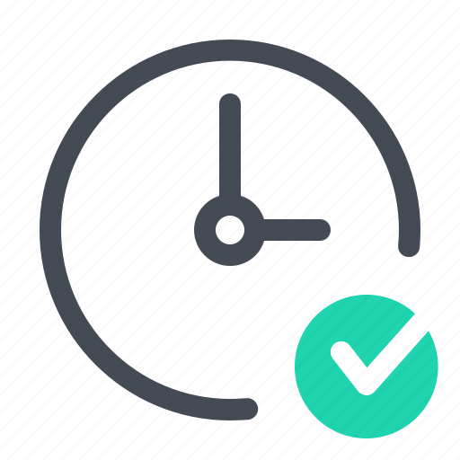 Approve, clock, connection, network, optimization, seo, time icon - Download on Iconfinder