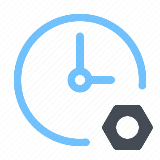 Clock, connection, optimization, options, seo, settings, time icon - Download on Iconfinder