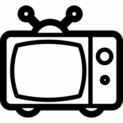 Broadcast, old, television, tv icon - Download on Iconfinder