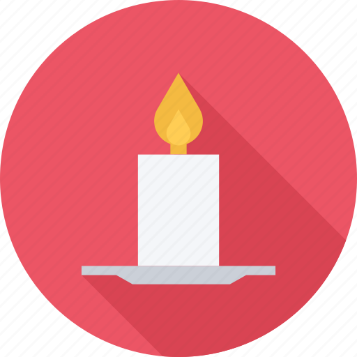Candle, fire, plate, wick icon - Download on Iconfinder