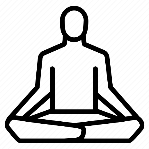 Yoga, meditation, relax, exercise, inside icon - Download on Iconfinder