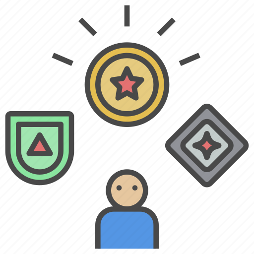 Badge, performance, skill, reward, moba, game, medal icon - Download on Iconfinder