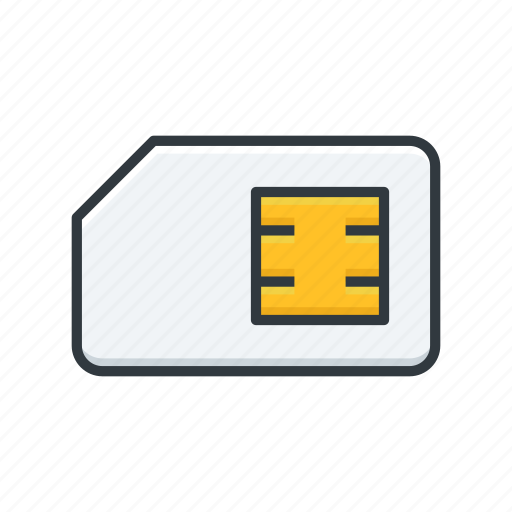 Sim, card, chip, subscriber identity module icon - Download on Iconfinder
