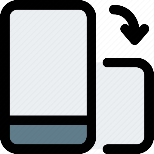 Mobile, rotate, horizontal, phone icon - Download on Iconfinder