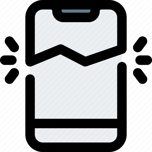 Smartphone, broken, mobile, phone icon - Download on Iconfinder